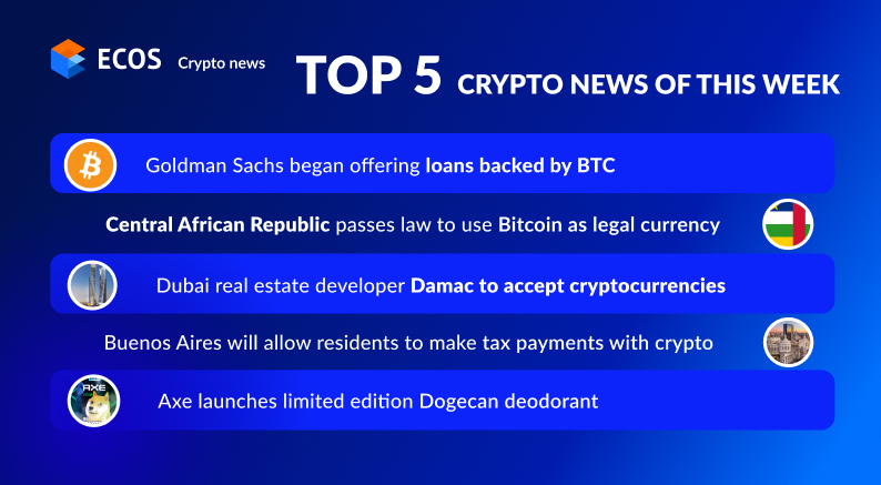 TOP 5 crypto news